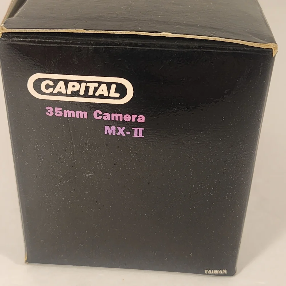Capital MX-II 35mm Camera Original Box With Instruction Manual VTG Open Box